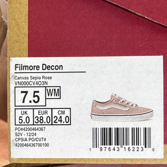 Vans Filmore Decon in Blush Pink - Picture 15 of 15